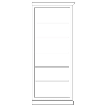 Bibus composable droit D199D, 104 cm en pin, vue principale.