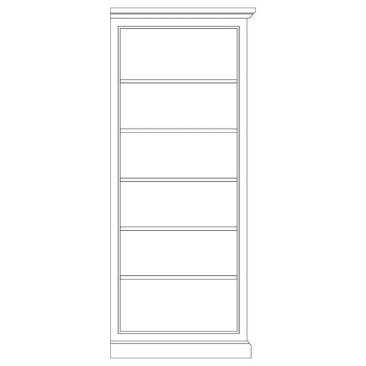 Bibus composable droit D199D, 104 cm en pin, vue principale.