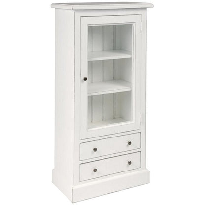 Petite vitrine, 1 porte et 2 tiroirs Rosiris D606, vue officielle du fabricant 6. Autres articles et accessoires vendus séparément.