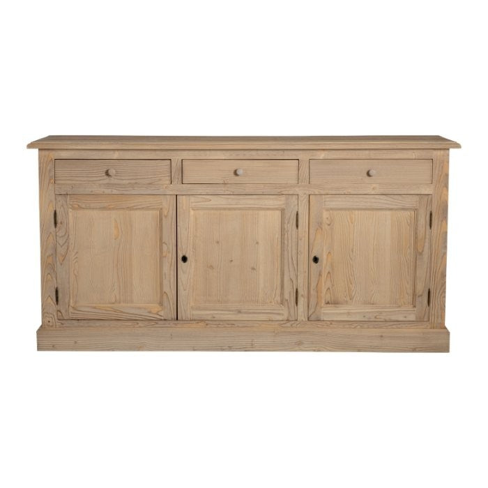Enfilade Luberon, 3 portes et 3 tiroirs D088INF, 181 × 48 × 91 cm, vue officielle 5. Autres meubles et décoration vendus séparément.
