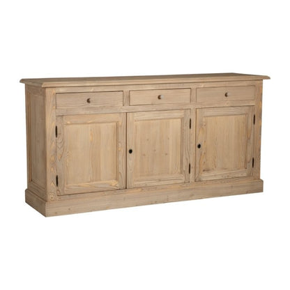 Enfilade Luberon, 3 portes et 3 tiroirs D088INF, 181 × 48 × 91 cm, vue officielle 6. Autres meubles et décoration vendus séparément.