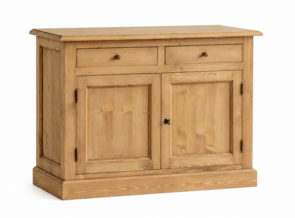 Buffet Luberon, 2 portes et 2 tiroirs D087INF, 125 × 48 × 91 cm, vue officielle 3. Autres meubles et décoration vendus séparément.