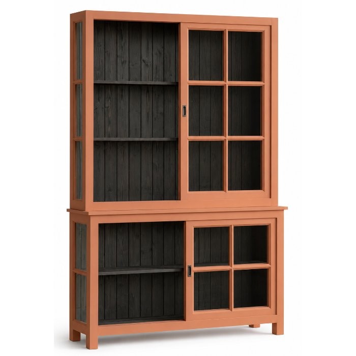 Vitrine à portes coulissantes, 4 portes Rosiris D595, vue officielle du fabricant 4. Autres articles et accessoires vendus séparément.