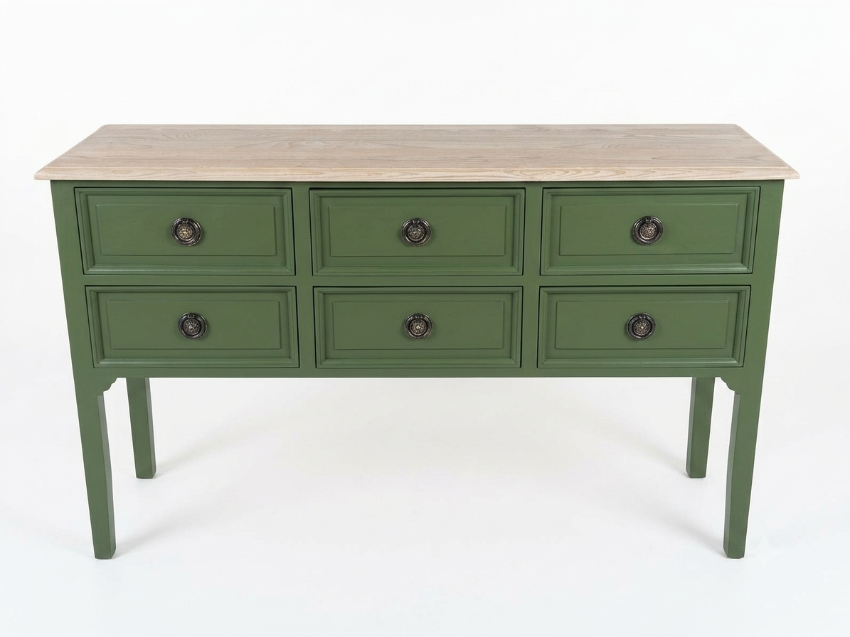 Grande commode Capucine D776, 135 × 40 × 82 cm, vue officielle 2. Autres meubles et décoration vendus séparément.