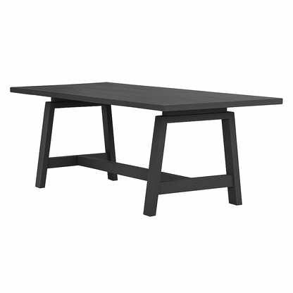 Table Trapèze D917, format 200 × 90 × 75 cm, vue officielle 3. Autres meubles et décoration vendus séparément.