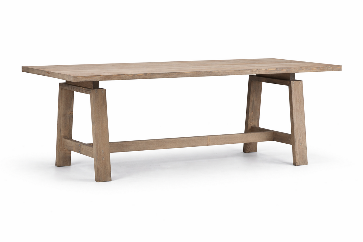 Table Trapèze D917, format 200 × 90 × 75 cm, vue officielle 5. Autres meubles et décoration vendus séparément.