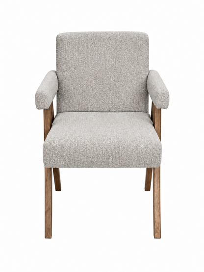 Fauteuil Armand en chêne DT89, vue officielle 1. Siège vendu à l’unité.