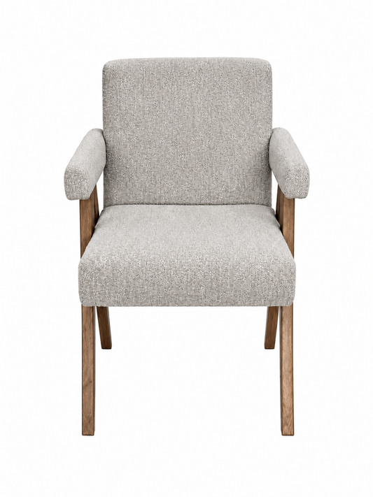 Fauteuil Armand en chêne DT89, vue officielle 1. Siège vendu à l’unité.