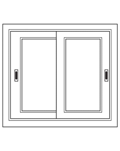 Module Gabin D702 en pin, 2 portes coulissantes, vue de face.