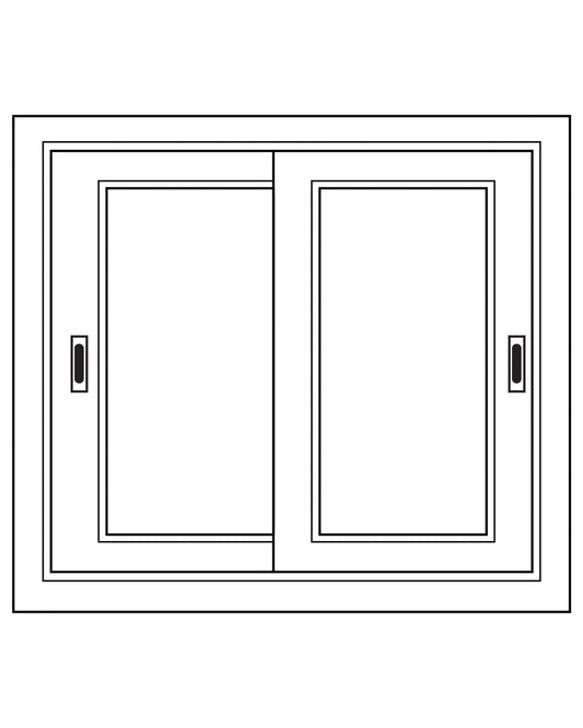 Module Gabin D702 en pin, 2 portes coulissantes, vue de face.