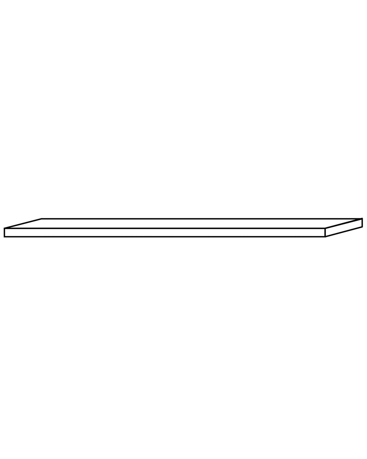 Plateau Gabin D714 en pin, 90 × 40 cm – Rosiris, vue fabricant 1. Les autres modules éventuellement présentés sont vendus séparément.