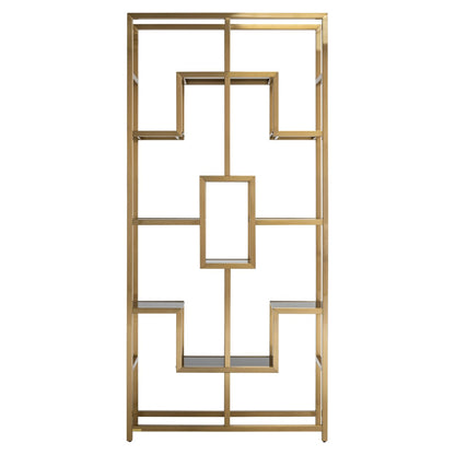 Display cabinet Magnus brushed gold