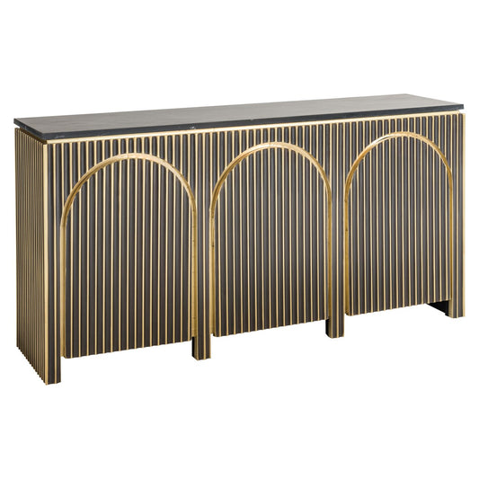 Sideboard Les Arcs brushed gold