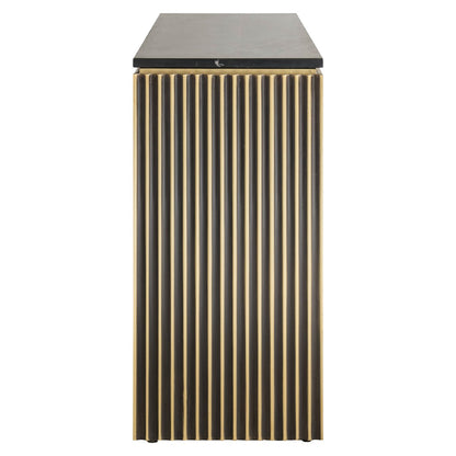 Sideboard Les Arcs brushed gold