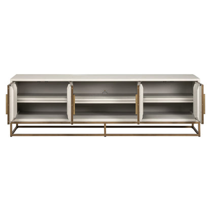 TV cabinet Whitebone brass verona grey  200