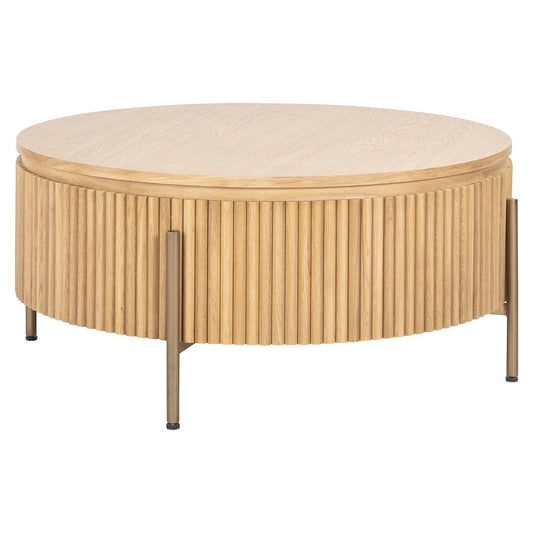 Coffee table Belfort natural oak 85Ø