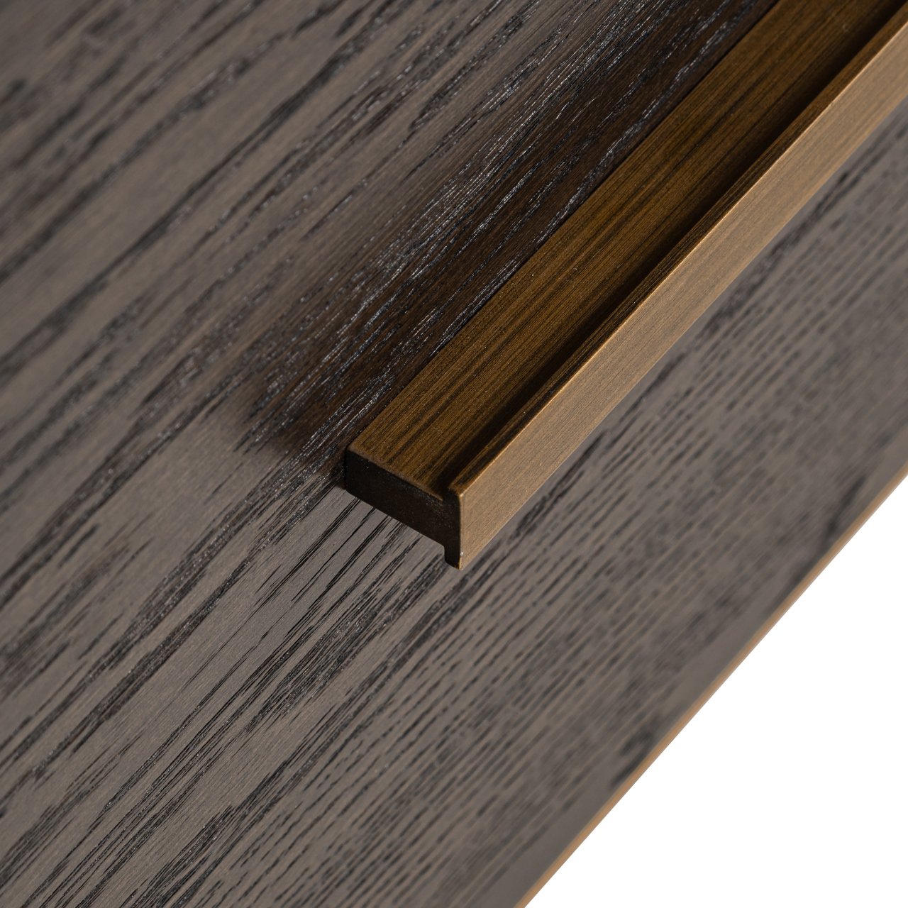 Display cabinet Carter brown small 2-drawers