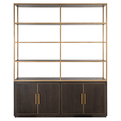 Display cabinet Carter brown large 4-doors