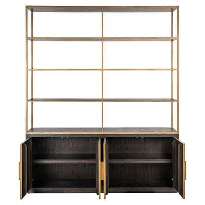 Display cabinet Carter brown large 4-doors