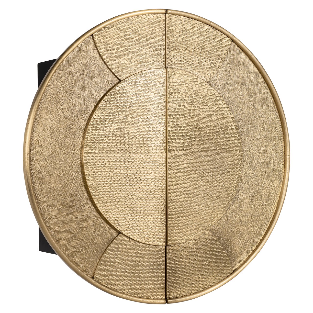 Storage cabinet Bowie black/gold