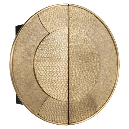 Storage cabinet Bowie black/gold