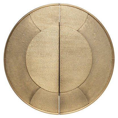 Storage cabinet Bowie black/gold