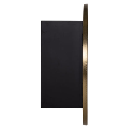 Storage cabinet Bowie black/gold