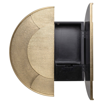 Storage cabinet Bowie black/gold