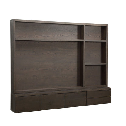 TV cabinet Lachance brown  3-doors 2-drawers