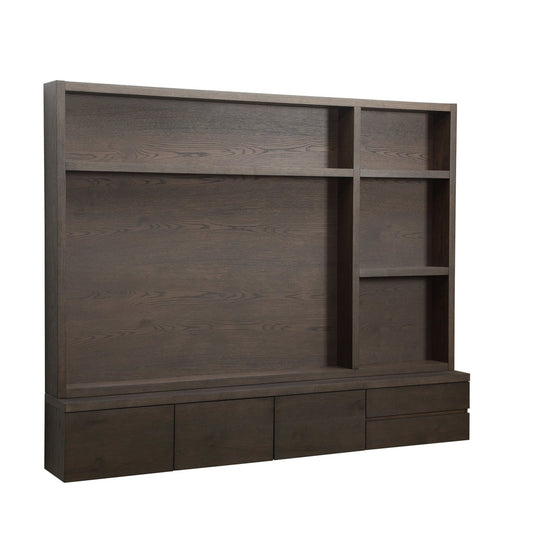 TV cabinet Lachance brown  3-doors 2-drawers