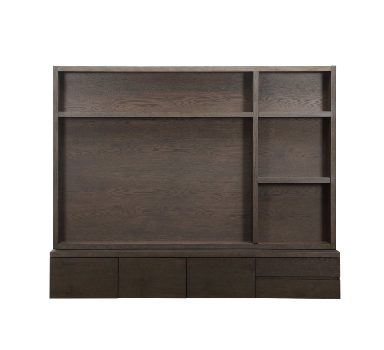 TV cabinet Lachance brown  3-doors 2-drawers