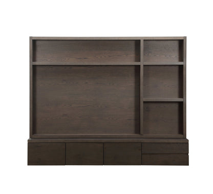 TV cabinet Lachance brown  3-doors 2-drawers