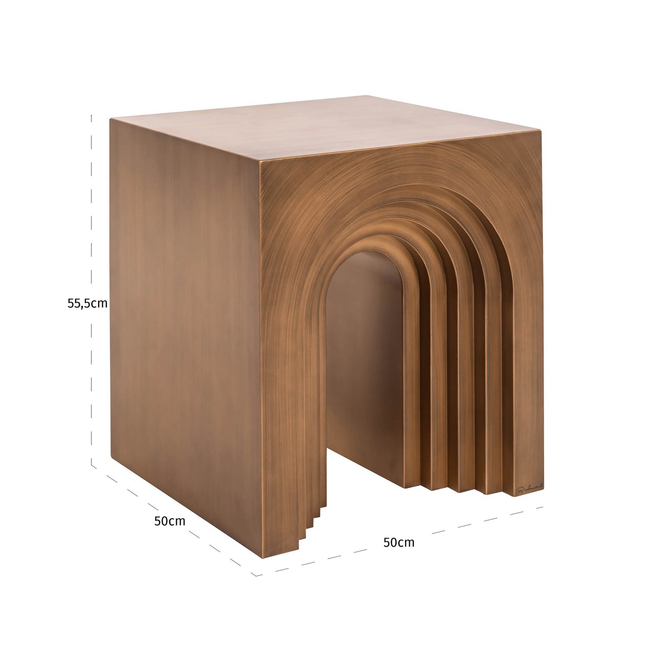 End table Vevey brushed gold