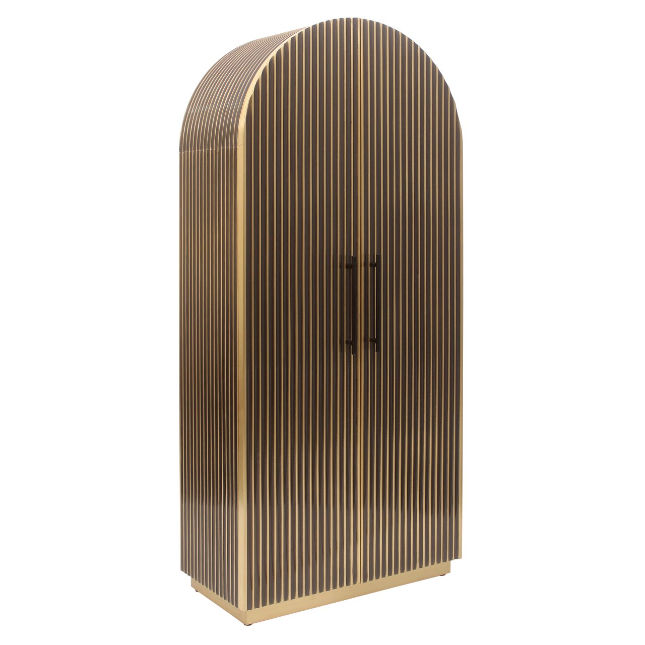 Storage cabinet Les Arcs brushed gold