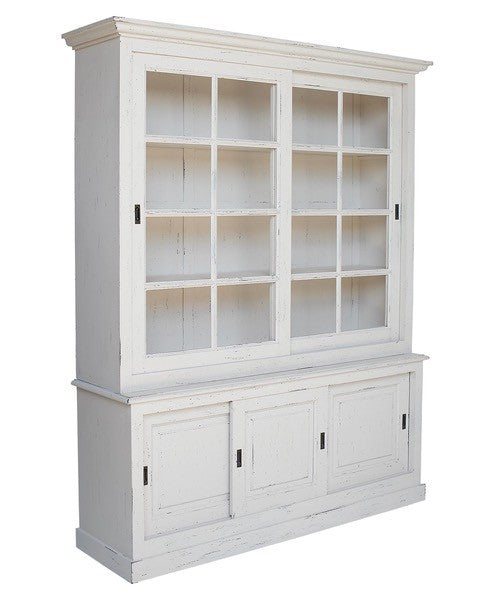 Vaisselier Annecy D786, 185 × 50 × 227 cm, vue officielle 2. Autres meubles et décoration vendus séparément.