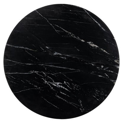 Bistro table Logan black/gold 75Ø