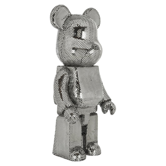 Decorative object Bear silver large
