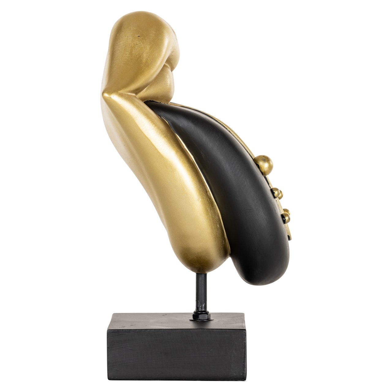 Decorative object Tongue black/gold
