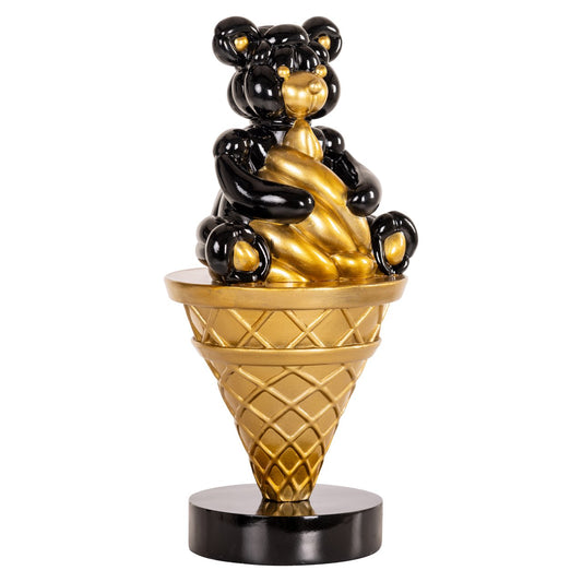 Decorative object Harly black/gold