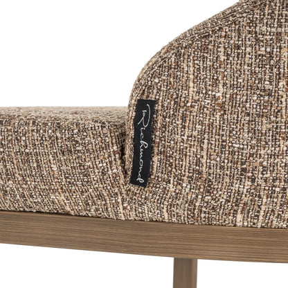 Bar stool Bolton brown tweed (Set of 2)