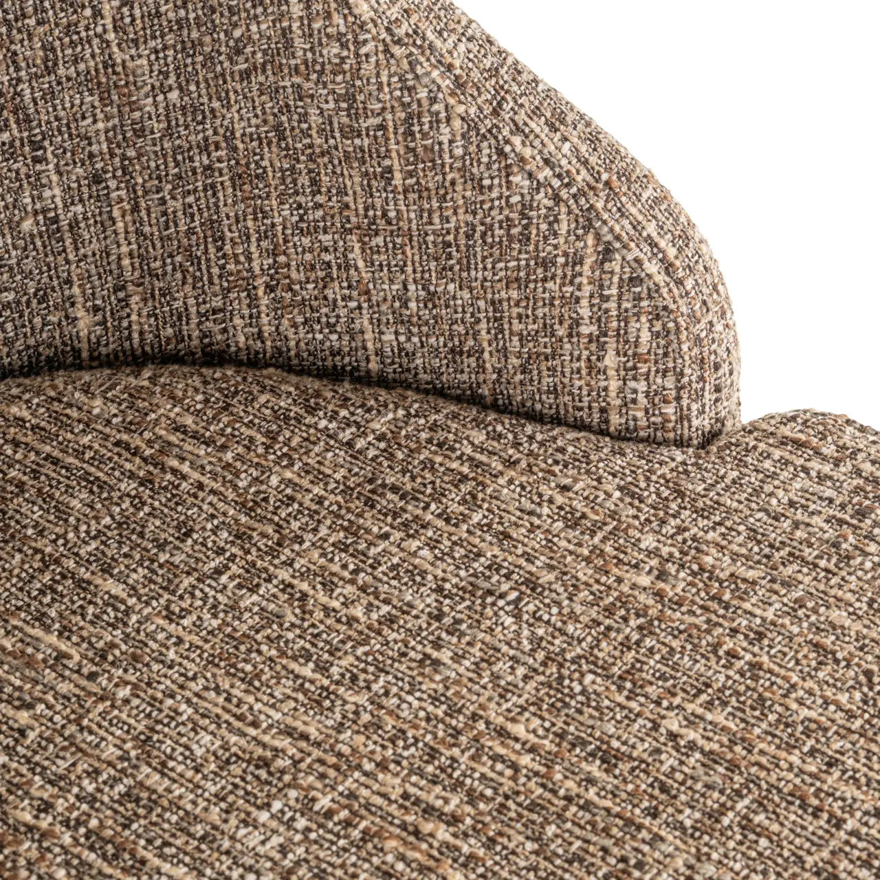 Bar stool Bolton brown tweed (Set of 2)