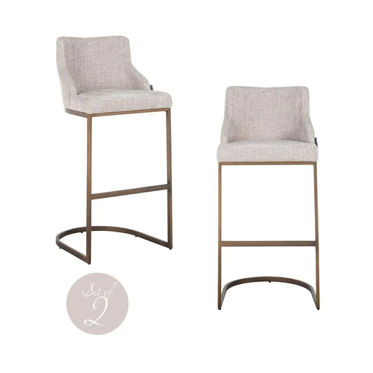 Bar stool Bolton natural renegade (Set of 2)
