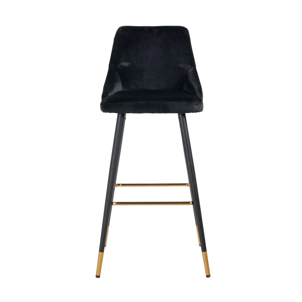 Bar stool Imani black velvet (Set of 2)