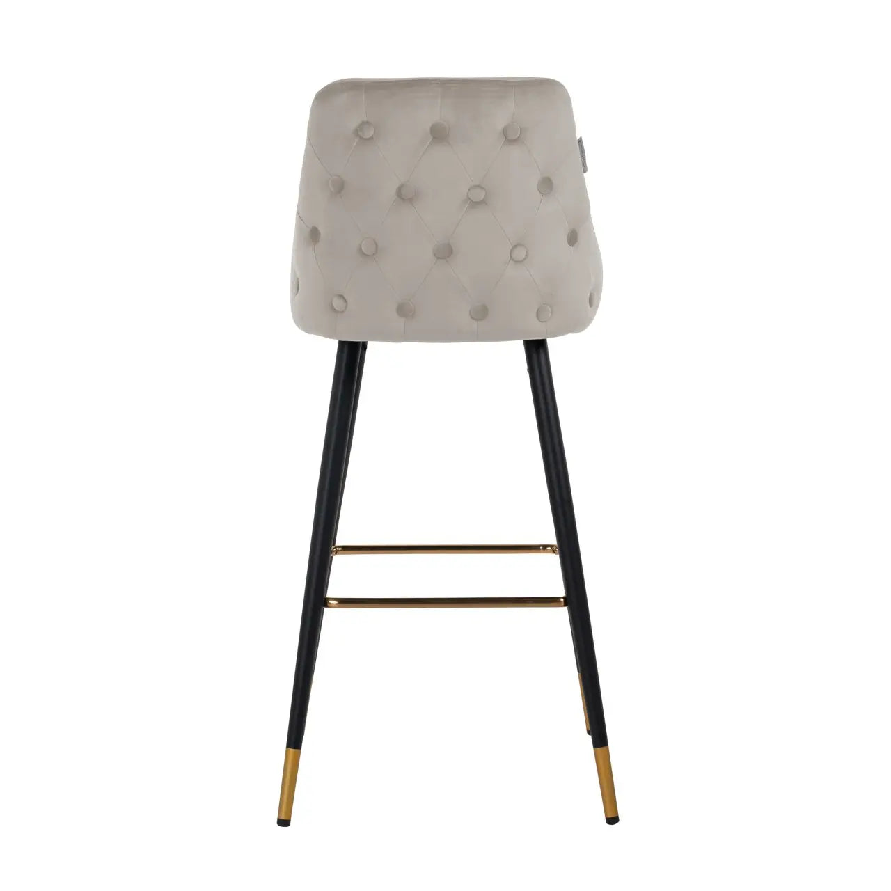 Bar stool Imani khaki velvet (Set of 2)