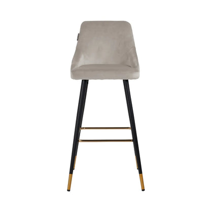 Bar stool Imani khaki velvet (Set of 2)