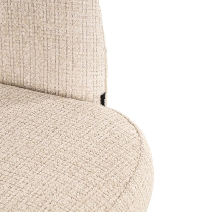 Bar stool Nikki niagara beige swivel fire retardant