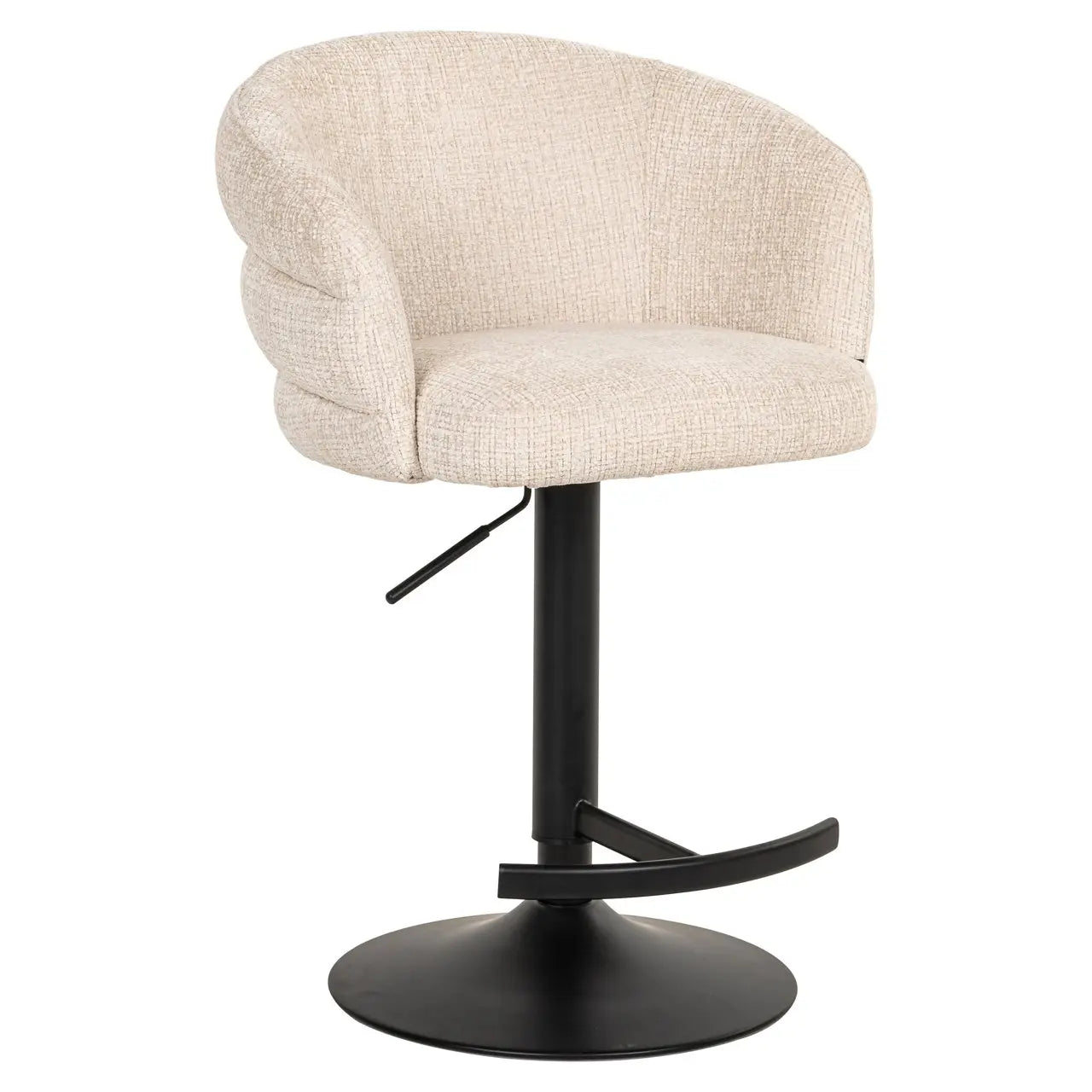 Bar stool Nikki niagara beige swivel fire retardant