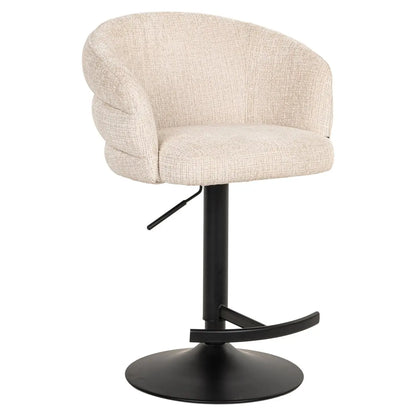 Bar stool Nikki niagara beige swivel fire retardant