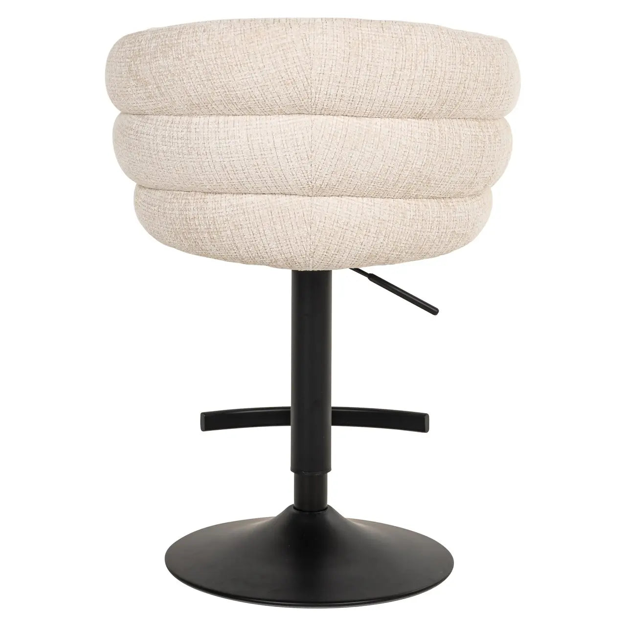 Bar stool Nikki niagara beige swivel fire retardant