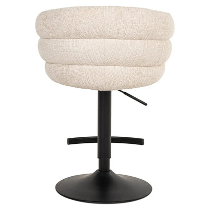 Bar stool Nikki niagara beige swivel fire retardant